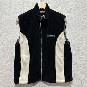 Karbon Women's Vest Jacket Size Large Full Zip Fleece Sherpa Zip Pocket